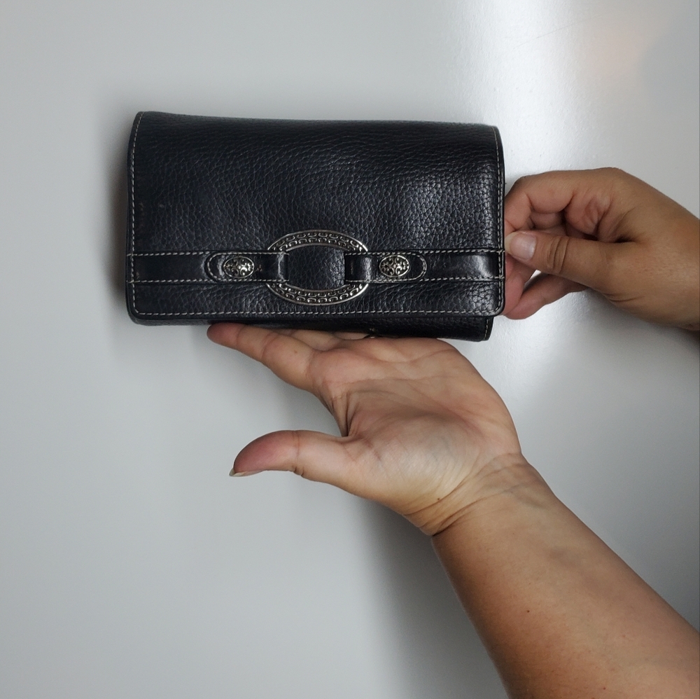 Brighton Black Clutch/Wallet/Organizer in excellent condition